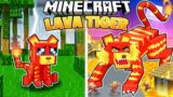 I Survived 100 Days as a LAVA TIGER in HARDCORE Minecraft!