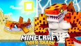 I Survived 100 Days as a TIGER SHARK in HARDCORE Minecraft!