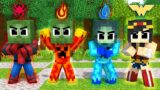 Monster School : ALL SEASON SPIDERMAN BABY ZOMBIE vs. HEROBRINE RICH – Minecraft Animation