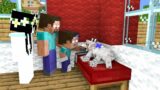 Monster School : Baby Steve and Homeless Dog  – Minecraft Animation