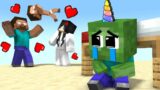 Monster School : Baby Zombie Is Not A Rainbow Monster – Minecraft Animation