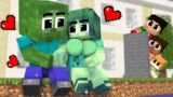Monster School : Little ZOMBIE Girl + Baby Zombie = FAMILY all Episode – Minecraft Animation
