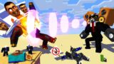 Monster School : SKIBIDI TOILET BOSS VS SPEAKERMAN AND ROBOT GIANT CHALLENGE – Minecraft Animation