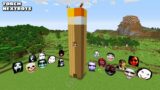 Survival TALLEST TORCH House with 100 NEXTBOTS in Minecraft