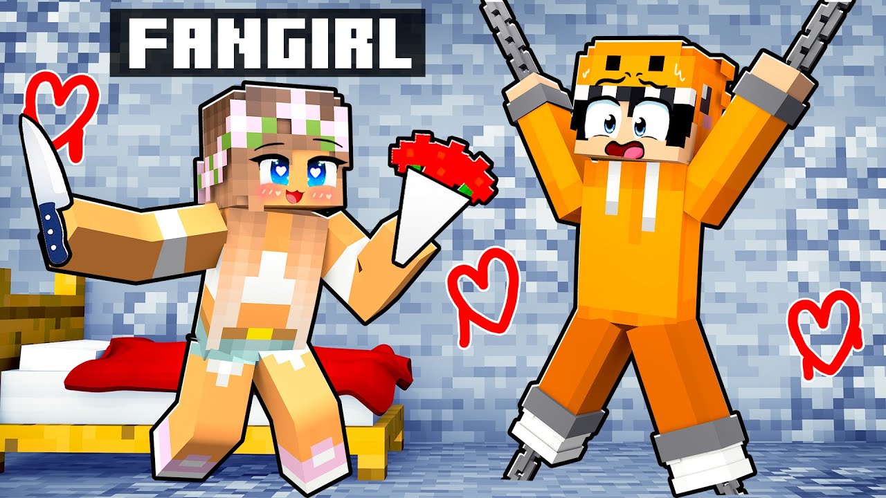 Trolling A CRAZY FAN GIRL in Minecraft (Bedwars) - Minecraft videos