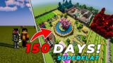 We Survived 150 DAYS On SUPERFLAT in Minecraft! ( FULL HINDI MOVIE)