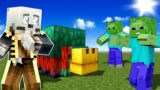 ZOMBIE HORDE ATTACKED MY SNIFFER! – Minecraft Gameplay