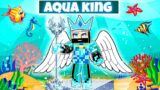 Becoming a AQUA KING in Minecraft! (Hindi)