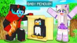 Helping A Lost Baby PENGUIN In Minecraft!