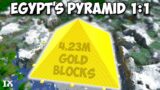 I Built The Giza Pyramid Out of GOLD in Hardcore Minecraft