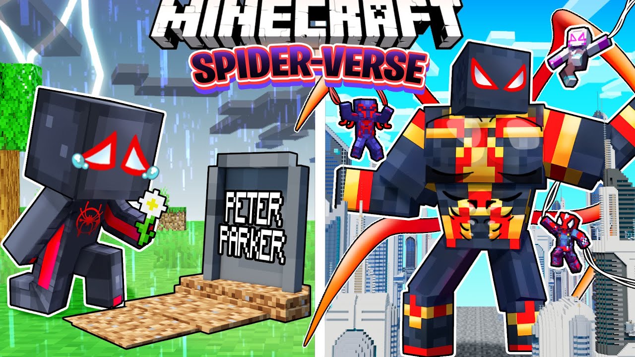 I Survived 100 Days In The Spiderverse In Hardcore Minecraft Minecraft Videos 