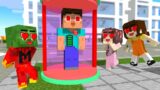 Monster School :  Baby Zombie x Squid Game Doll Poor Robot – Minecraft Animation