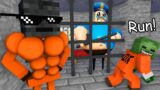 Monster School : PRISON ESCAPE CHALLENGE – JAILBREAK STORY – Minecraft Animation