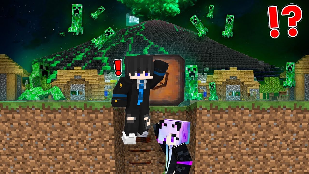 We Created bunker to survive ZOMBIE APOCALYPSE In Minecraft Minecraft