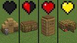 minecraft with different hearts – compilation
