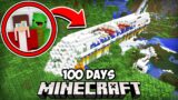 100 DAYS In The JUNGLE After The AIRPLANE CRASH In Minecraft – Maizen Mizen Mazien Parody