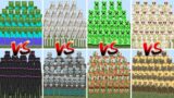 ALL MINECRAFT MOBS X100 TOURNAMENT | Minecraft Mob Battle