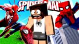 Becoming SPIDER-MAN in Minecraft PE!