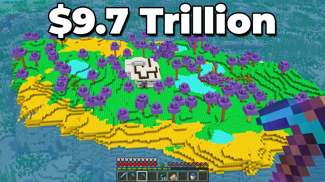 I Built the Most Expensive Island in Minecraft Minecraft videos