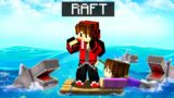 I Got Stranded In The OCEAN | RAFT Survival #1