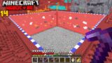 I Mined A 100×100 Area In THE NETHER In Minecraft Hardcore!