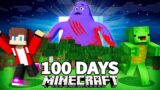I Survived 100 Days Of GRIMACE SHAKE and Attack On in Minecraft Challenge – Maizen