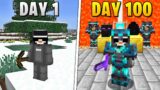 I Survived 100 Days in HARDCORE Minecraft [UNCUT FULL MOVIE]