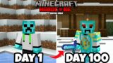 I Survived 100 Days of Hardcore Minecraft, In a Snow Only World