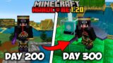 I Survived 300 Days on a Deserted Island in Hardcore Minecraft 1.20…