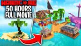 I Survived 50 HOURS on a SURVIVAL ISLAND in Hardcore Minecraft…