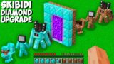 I used DIAMOND PORTAL for UPGRADE DIRT SKIBIDI MOB to DIAMOND MOB in Minecraft ! NEW MOB !