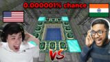 Indian VS Foreign Minecraft Luckiest Moments !