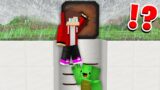 JJ And Mikey CAUGHT in a EPIC TORNADO in Minecraft Maizen