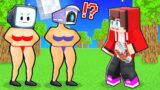 Maizen Took Off TV WOMAN's COLTHERS Prank in Minecraft! – Parody Story(JJ and Mikey TV)