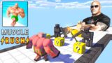 Monster School : BABY MONSTERS MUSCLE RUSH RUN CHALLENGE 5 – Minecraft Animation