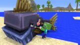Monster School : Baby Zombie and Fish Monster  – Minecraft Animation