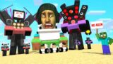 Monster School : Giant SpeakerMan x Skibidi Toilet No Ailen – Minecraft Animation