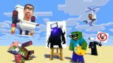 Monster School : SKIBIDI TOILET AND TV MAN DRAWING CHALLENGE – Minecraft Animation