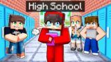 My FIRST Day in HIGH SCHOOL in Minecraft!