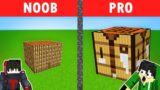 NOOB VS PRO: CRAFTING TABLE HOUSE BUILD CHALLENGE | Minecraft OMOCITY (Tagalog)