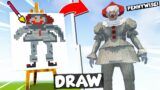 NOOB vs PRO: DRAWING BUILD COMPETITION in Minecraft [Episode 7]