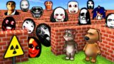 SURVIVAL in MAZE with 100 NEXTBOTS in MINECRAFT animation OBUNGA gameplay – coffin meme