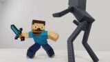 Steve VS Enderman , Minecraft Animation | Magnetic Games