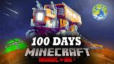 100 DAYS ON MARS IN THE ABANDONED SPACE IN MINECRAFT!