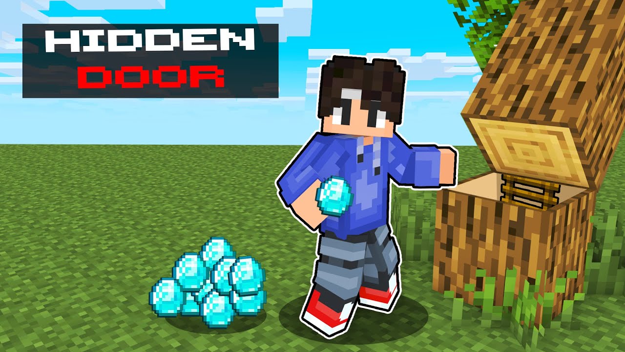 100 SECRET DOORS to hide diamonds in Minecraft Minecraft videos