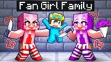 Adopted By CRAZY FAN GIRLS In Minecraft!