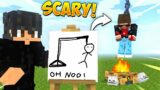 I Scared My Little Brother with //DRAW in Minecraft