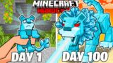 I Survived 100 Days as a DIAMOND LION in HARDCORE Minecraft