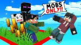 LOCKED on ONE CHUNK as MOBS in Minecraft! (Tagalog)