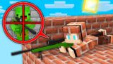Mikey vs JJ SNIPER BATTLE in Minecraft (Maizen)